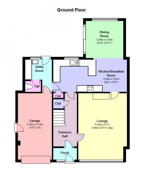 Floorplan for Hardens Mead, Chippenham