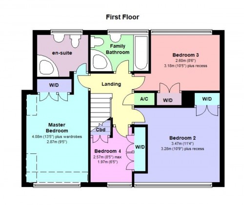 Floorplan for Hardens Mead, Chippenham