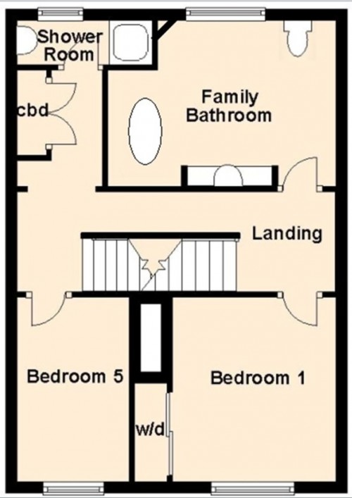 Floorplan for Hill Corner Road, Chippenham, Wiltshire