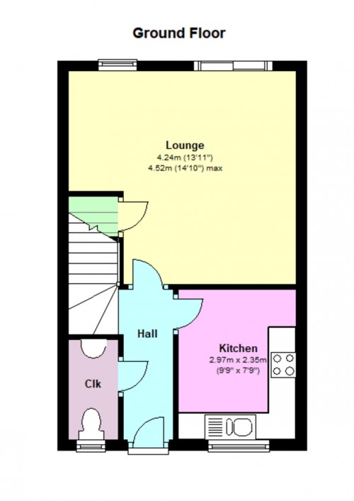 Floorplan for Foxgrove, Cepen Park North, Chippenham