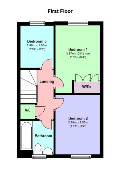 Floorplan for Foxgrove, Cepen Park North, Chippenham