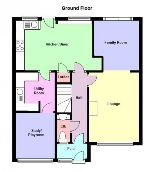 Floorplan for York Close, Chippenham