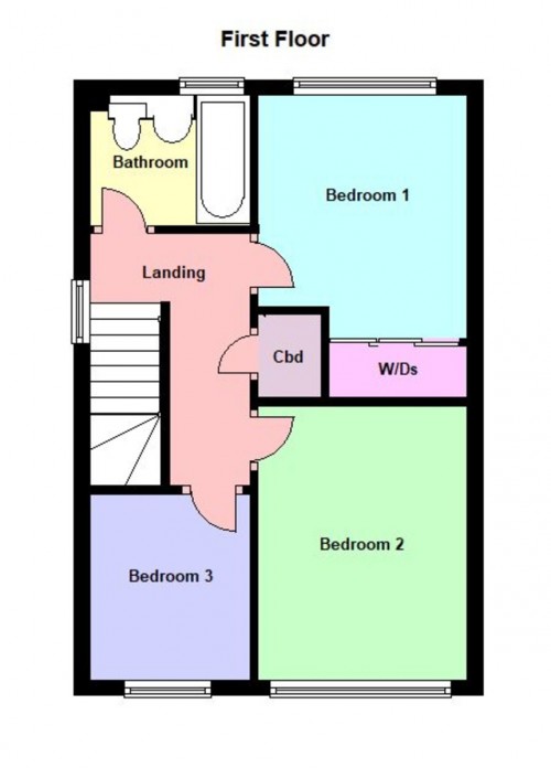 Floorplan for York Close, Chippenham