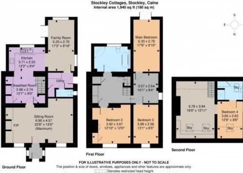 Floorplan for Stockley Cottages, Stockley, Calne