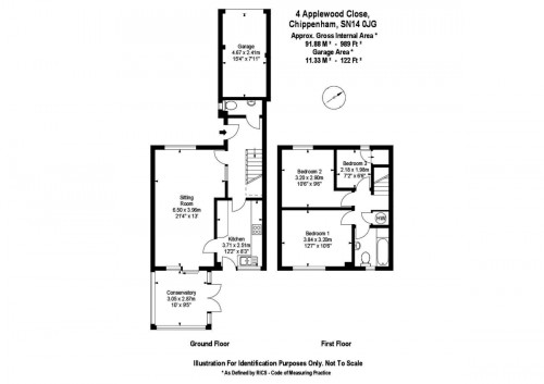 Floorplan for Applewood Close, Chippenham